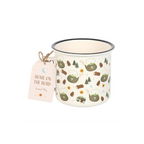 Camping Print Enamel Mug