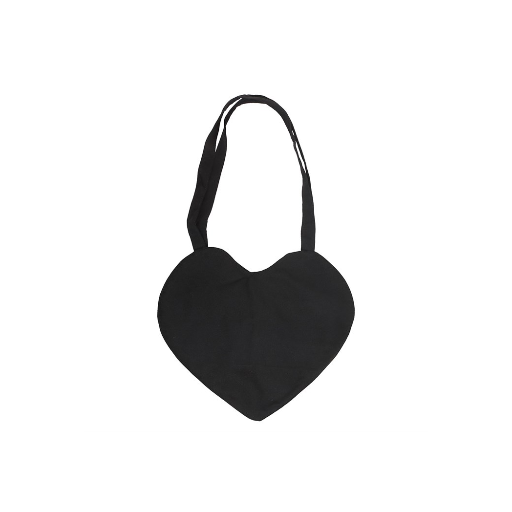 Spiderweb Heart Satin Tote Bag