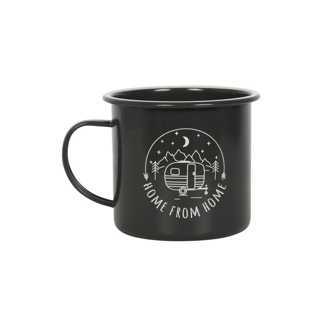 Home from Home Enamel Camping Mug