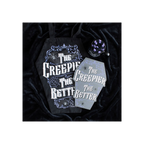 The Creepier the Better Coffin Shaped Tote Bag