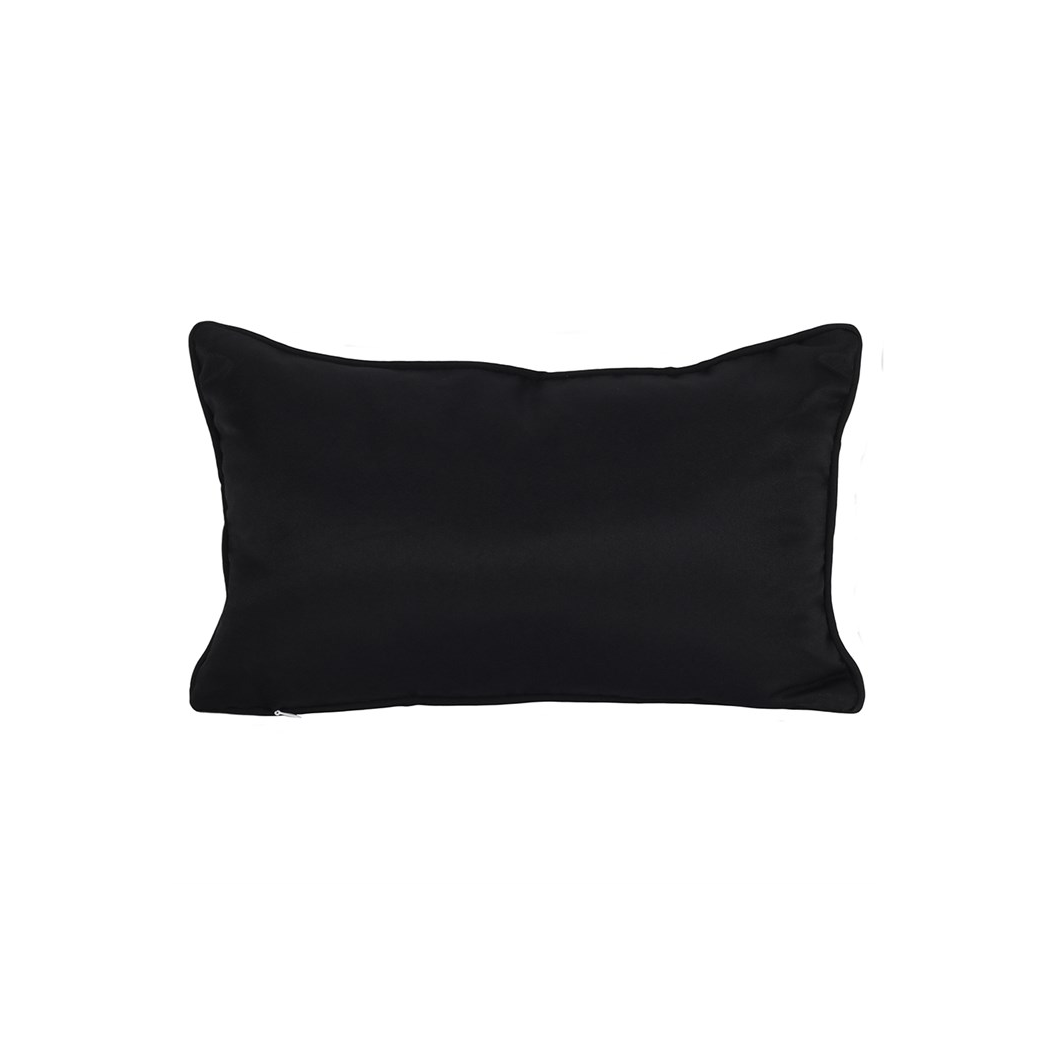 Small Rectangular Black and White Talking Board Cushion