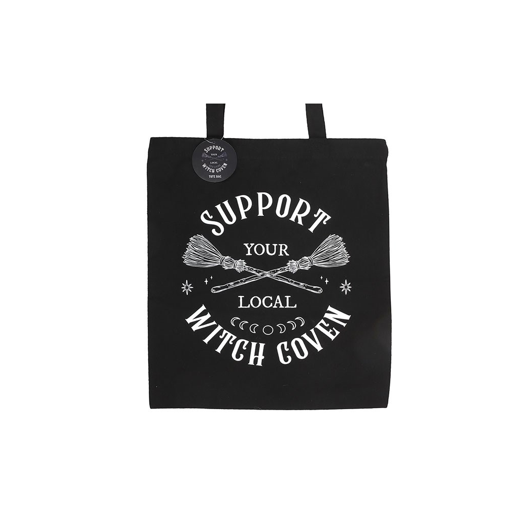 Support Your Local Witch Coven Polycotton Tote Bag