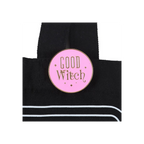 Good Witch Social Club Polycotton Tote Bag with Pin Badge