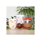 All Over Mushroom Print Enamel Mug