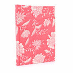 Cotton Bound Notebooks 20x15cm - 96 pages - Pink Floral
