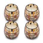 Small Glass Jar Candles - Amber Mosaic