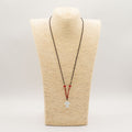 Cord Necklace Gemstone Pendant - Opalite Angel