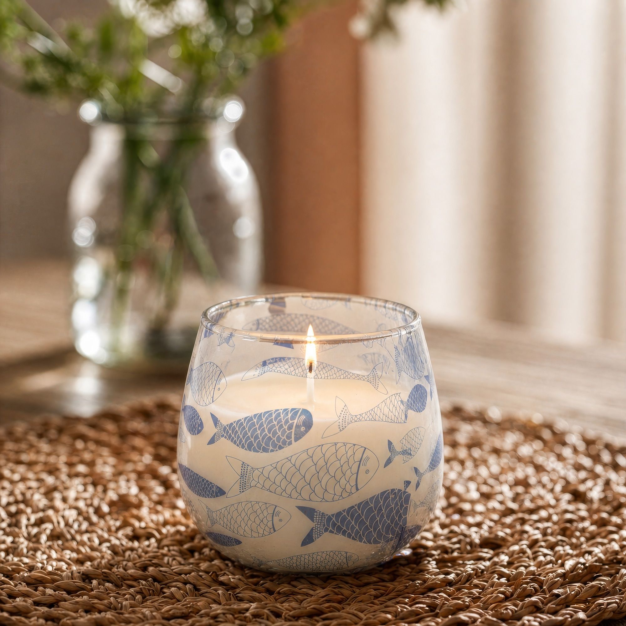 Small Glass Jar Candles - Seabreeze