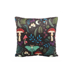 35cm Square Dark Forest Print Cushion