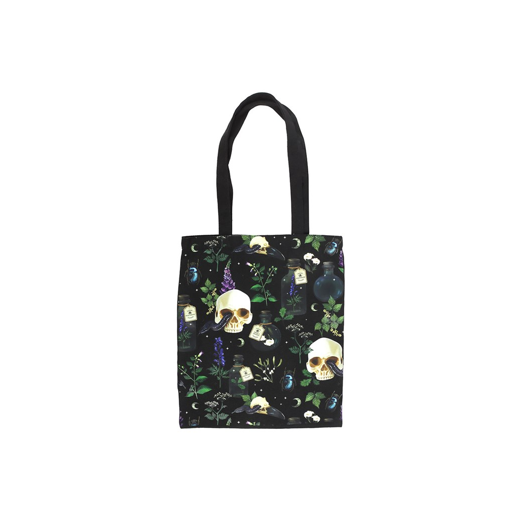 Venom & Vines Print Polycotton Tote Bag